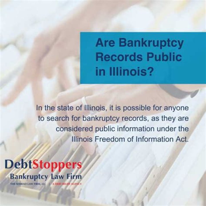 Are bankruptcy cases public record?