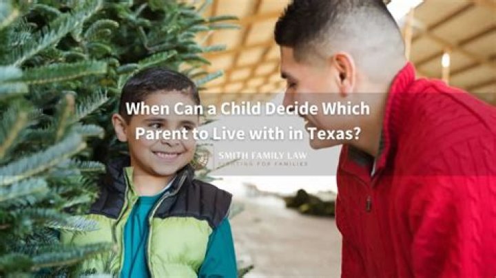 At what age can a child make a decision which parent to live with?
