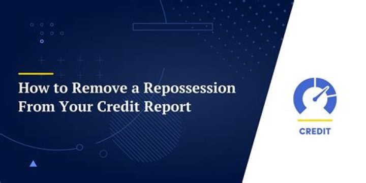 Can a repossession be removed from your credit report?