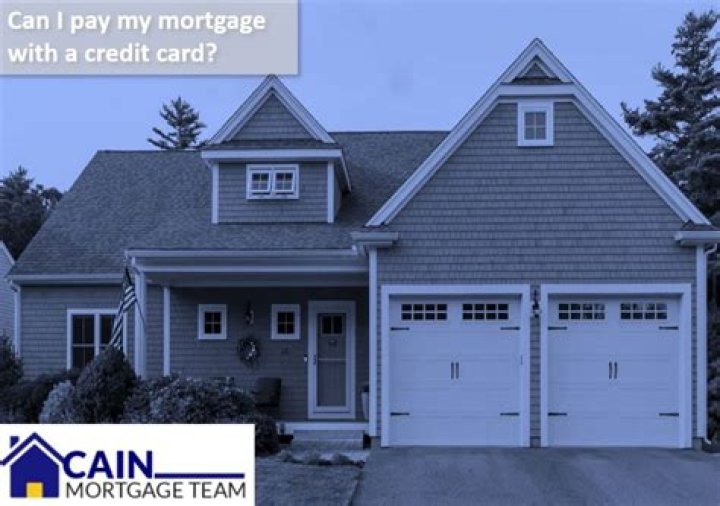 Can I pay my mortgage off with a credit card?