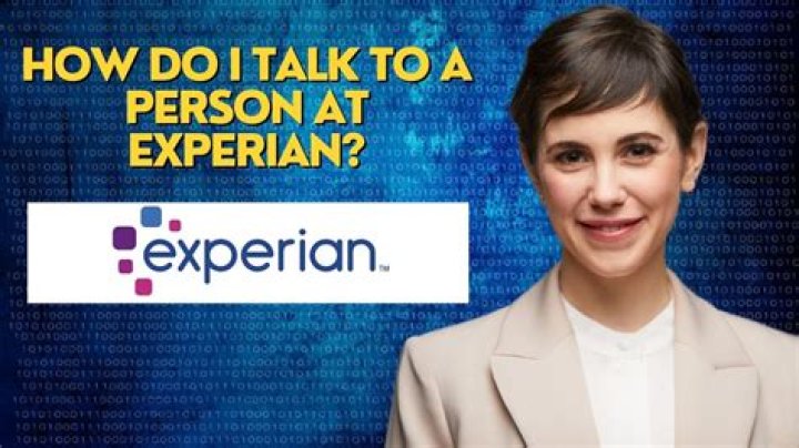 Can I talk to a real person at Experian?