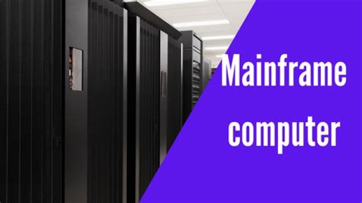 Does a mainframe store data?