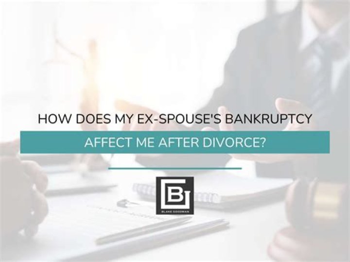 Does bankruptcy affect ex-spouse?