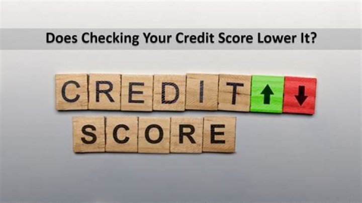 Does checking your credit bring your score down?