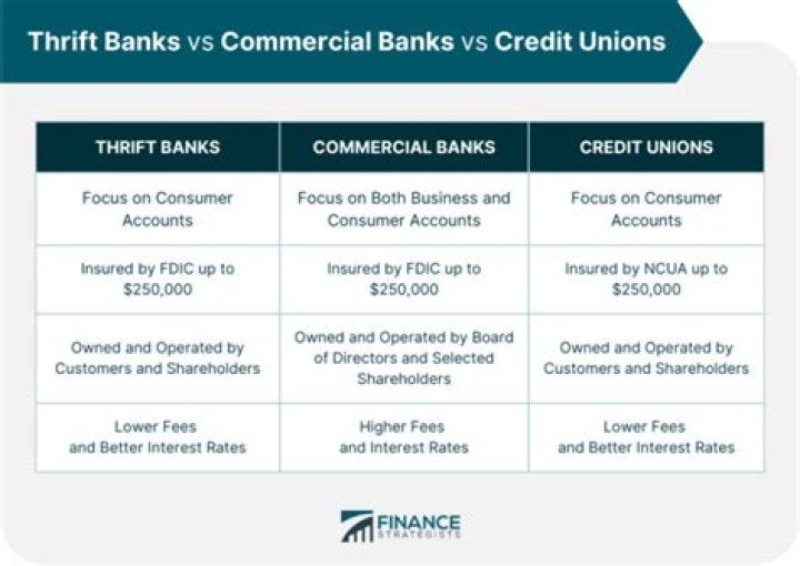 How are commercial banks and credit unions different?