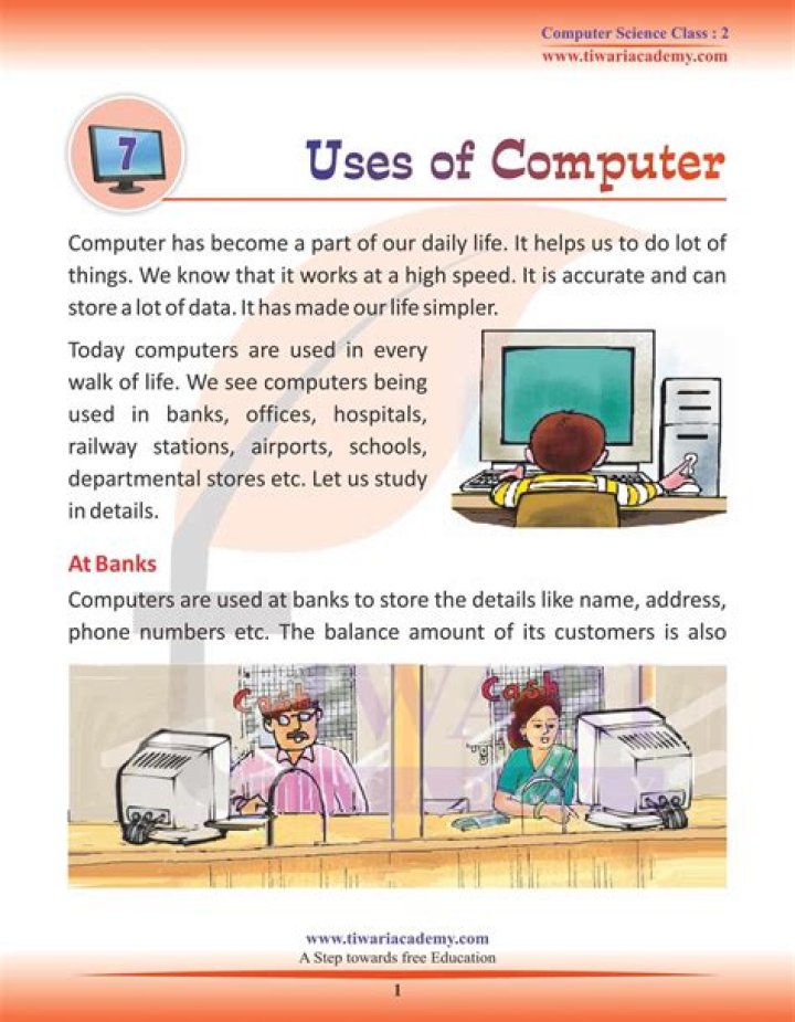 How are computer useful in banks?