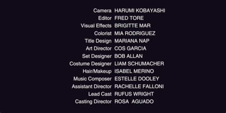 How are movie credits listed?