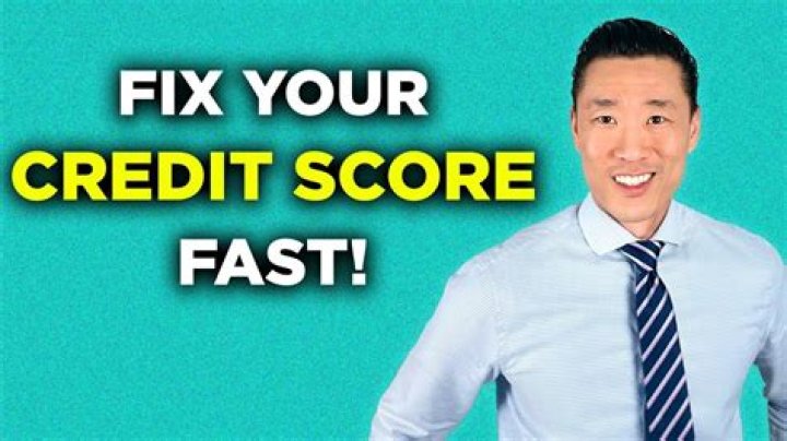 How can I fix my credit score immediately?