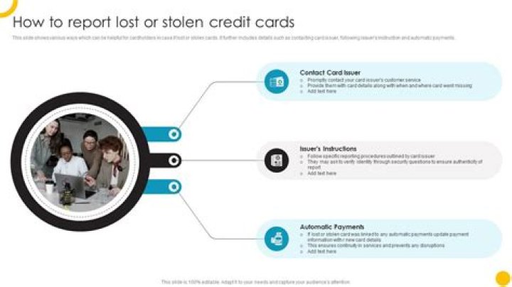 How long do you have to report a lost credit card?