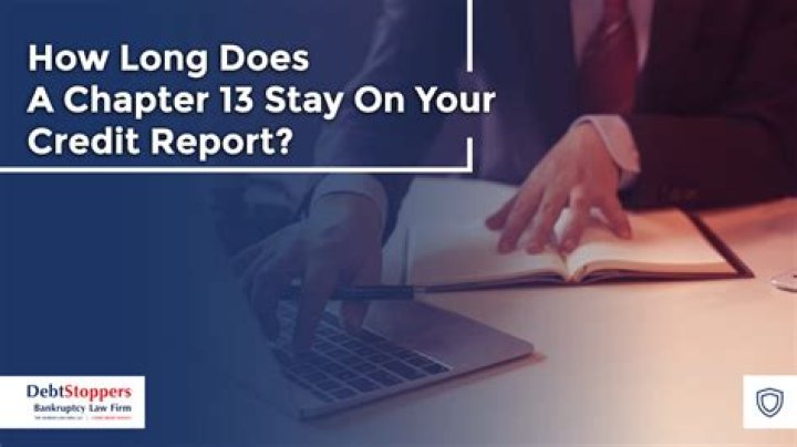 How long does a dismissed Chapter 13 stay on your credit?