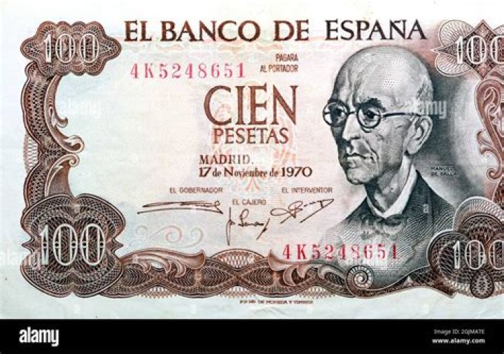 How many Spanish pesetas are in a pound?