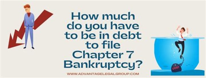 How much debt do you have to have before declaring bankruptcy?