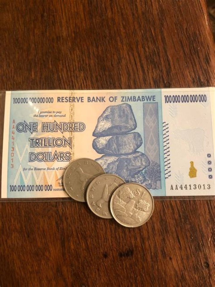 How much is a million Zimbabwe dollars in pounds?