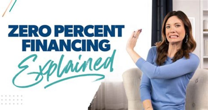 Is it better to take zero percent financing?