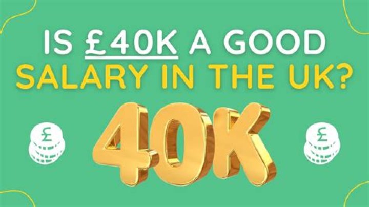 Is it good to make 40K a year?