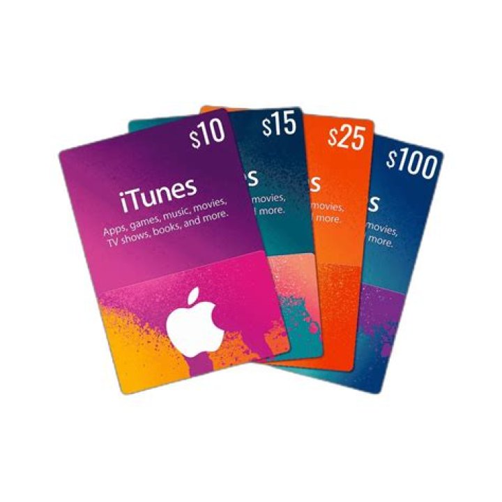 What amounts do iTunes gift cards come in?