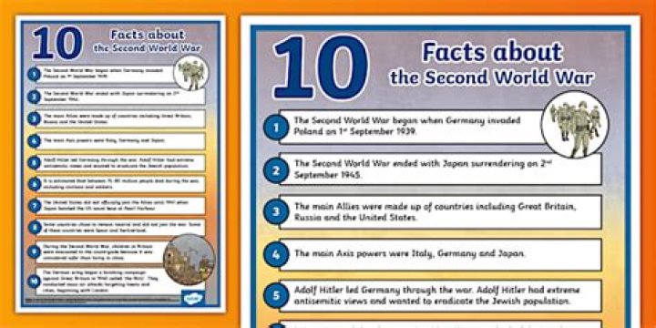 What are 10 facts about World war 1?