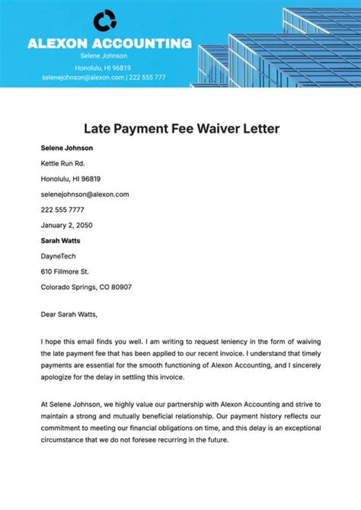 What are 3 consequences of late payment?