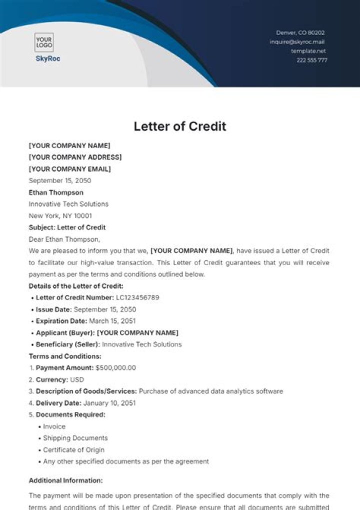 What are the risks of letter of credit?