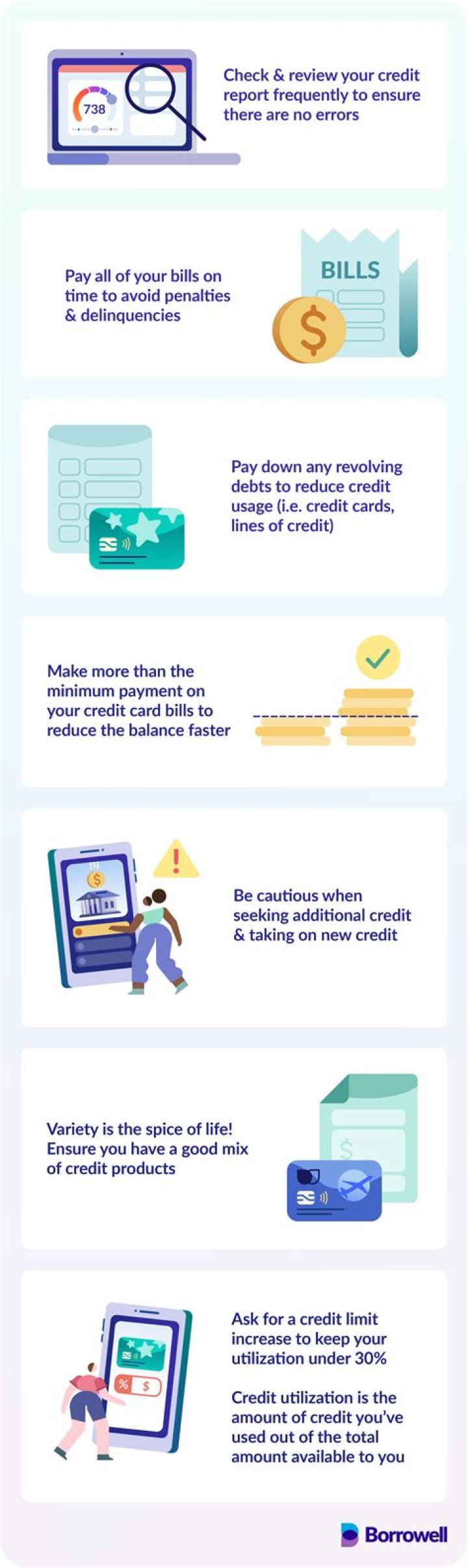 What can I do to improve my credit score?