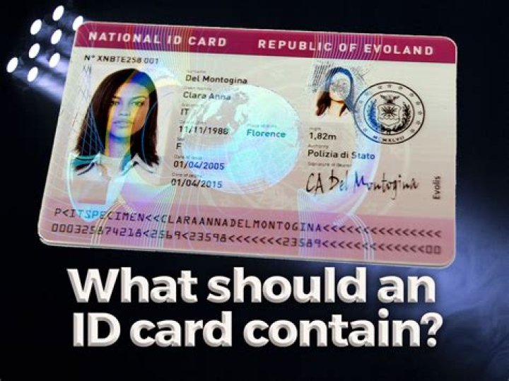 What details are on an ID card?