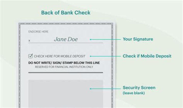 What do you sign on the back of a check?
