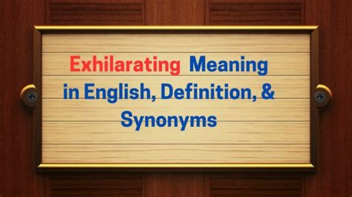 What does it mean exhilaration?