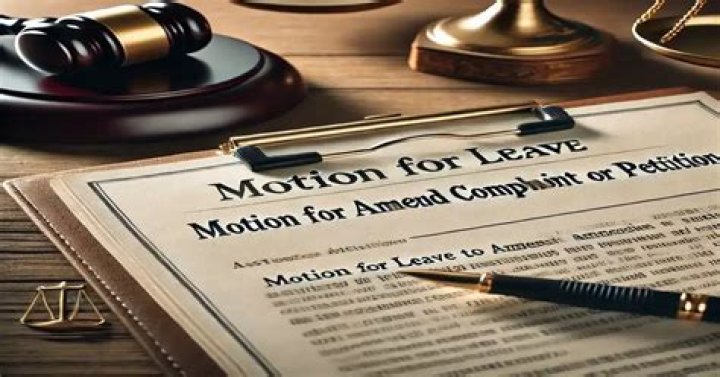 What does motion to amend complaint mean?