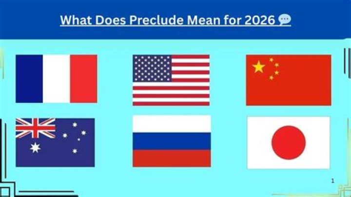 What does preclude you mean?