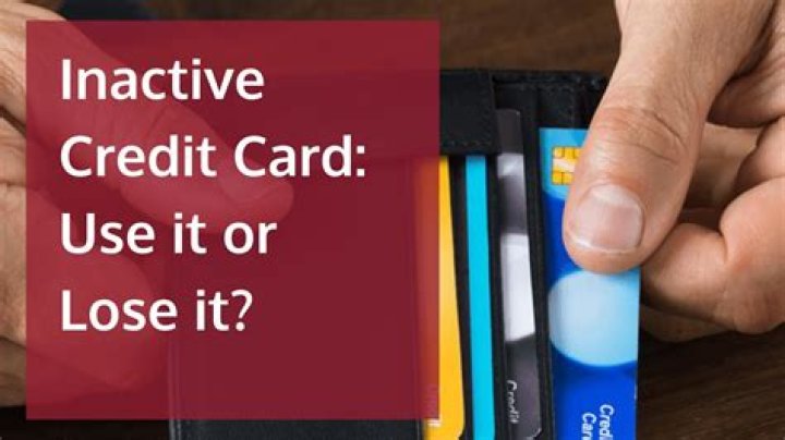 What happens if you use an inactive credit card?