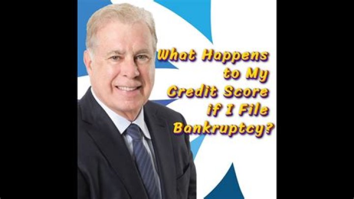 What happens to my credit score if I file bankruptcy?