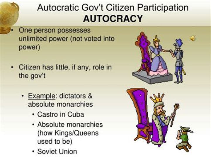 What is an example of autocracy?