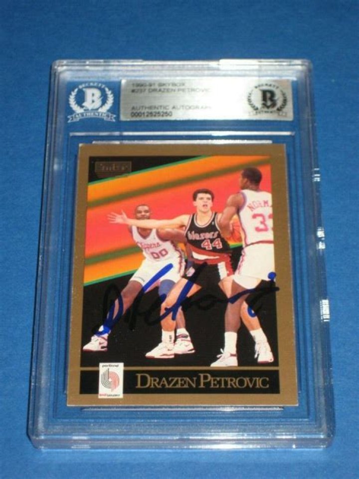 What is Drazen Petrovic rookie card worth?