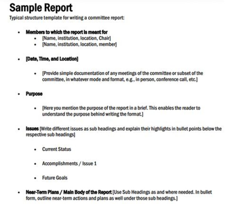 What is report explain?