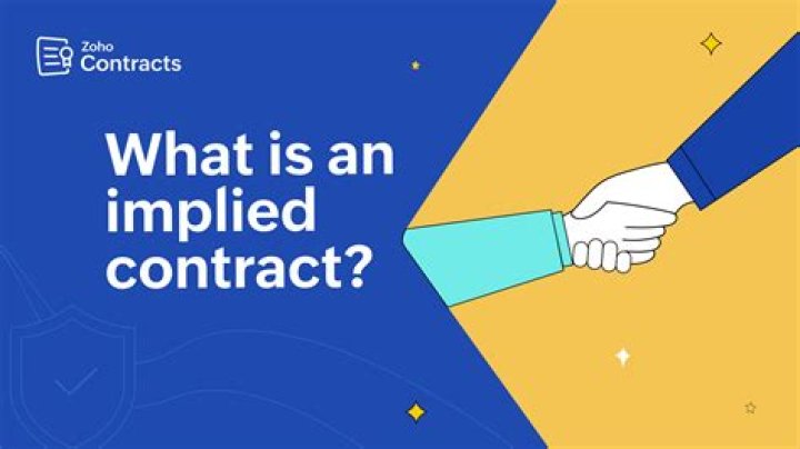 What is the example of an express contract and an implied contract?