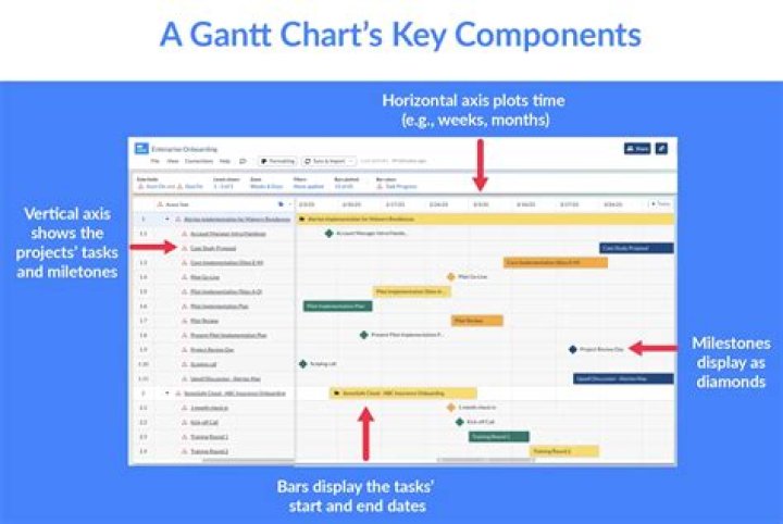 What is the Gantt chart used for?