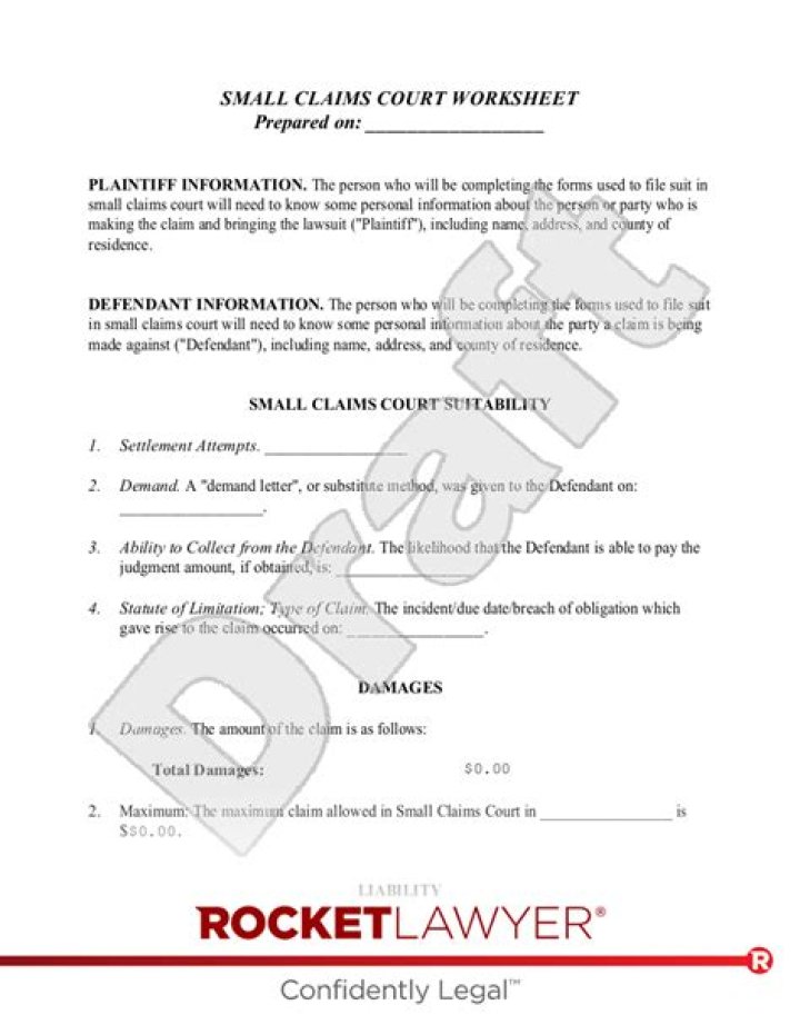 What is the maximum amount for a small claims court action in Maine?