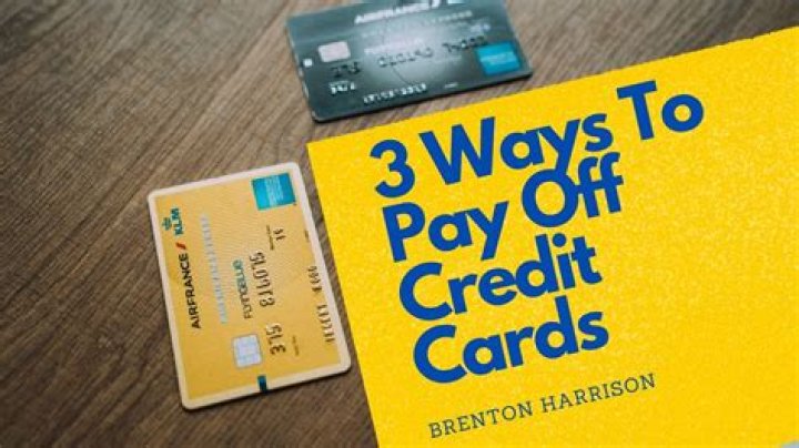 What is the trick to paying off credit cards?