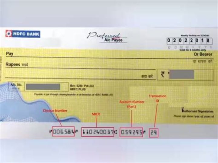 What is transaction code in a cheque?