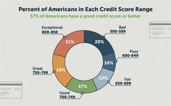 What percentage of population has over 800 credit score?