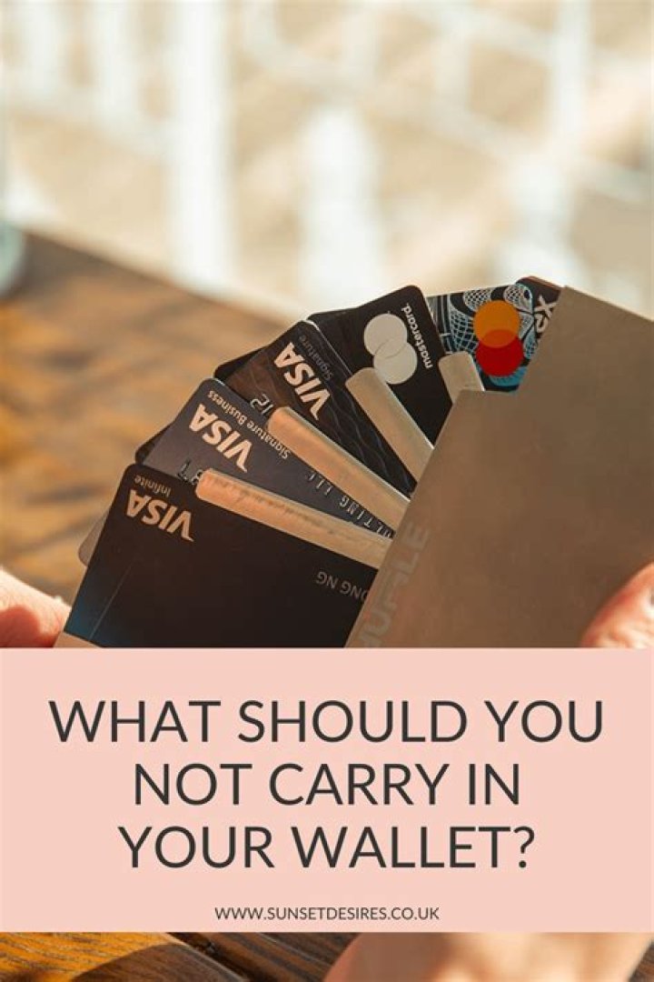 What should you not put on a credit card?
