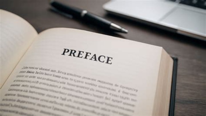 Where does a preface go in a report?
