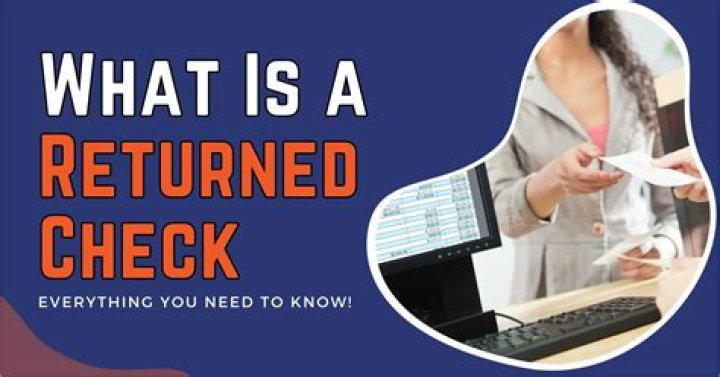 Who is responsible for a returned check?