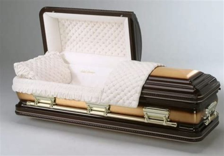 Who was buried in the most expensive casket?