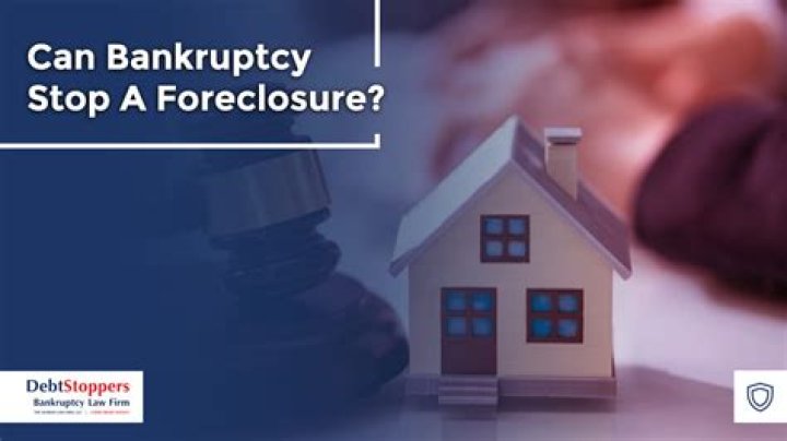 Will declaring bankruptcy stop a foreclosure?